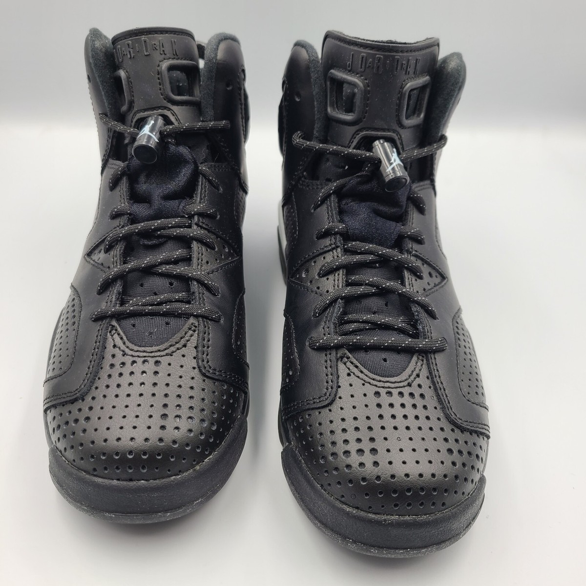 AIR JORDAN 6 VI RETRO GS NEW SIZE 6.5Y BLACK CAT BLACK WHITE