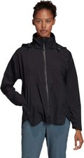 NEW adidas Women's Urban Rain.rdy Rain Jacket Black Large B870