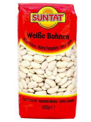 SUNTAT Weiße Bohnen kuru fasülye White beans белые бобы fasole alba 500g