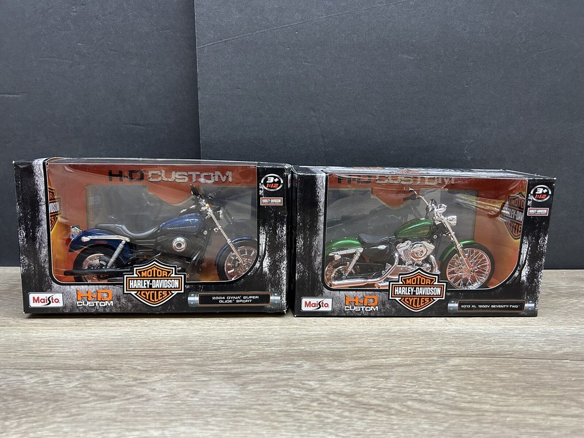 HarleyDavidson Maisto ハーレーダビッドSeries7-10 Maisto Harley Davidson 1/12 Scale Dyna Super Glide & XL 1200V