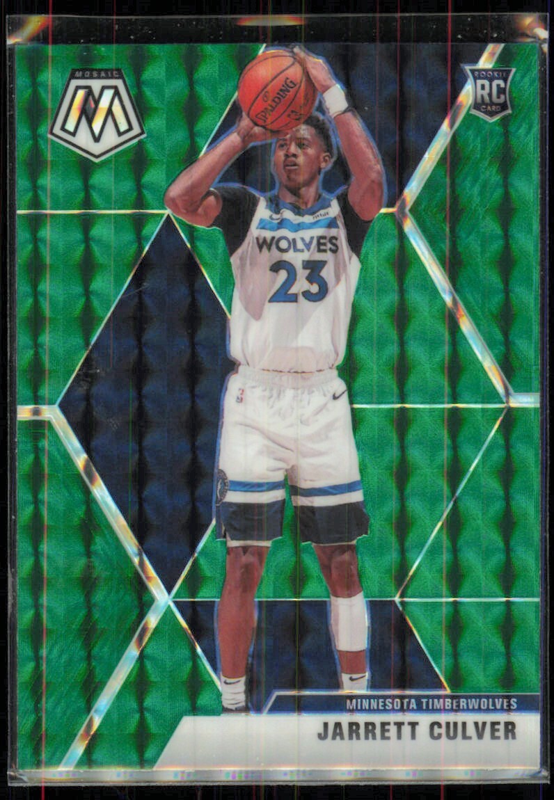 2019-20 Panini Mosaic Jarrett Culver Rookie Minnesota Timberwolves #201 Green