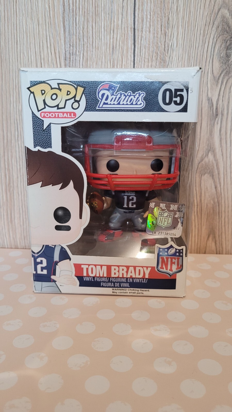 Funko Pop! Vinyl: Tom Brady #5 New England Patriots 05 With Helmet Rare