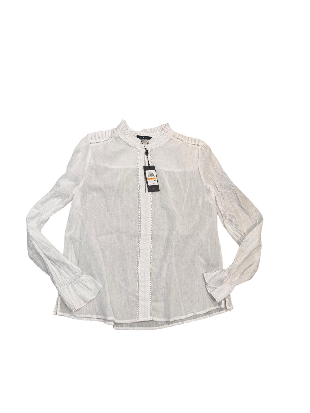 NWT Tommy Hilfiger Women’s Suit Separates Long Sleeve White Blouse Size