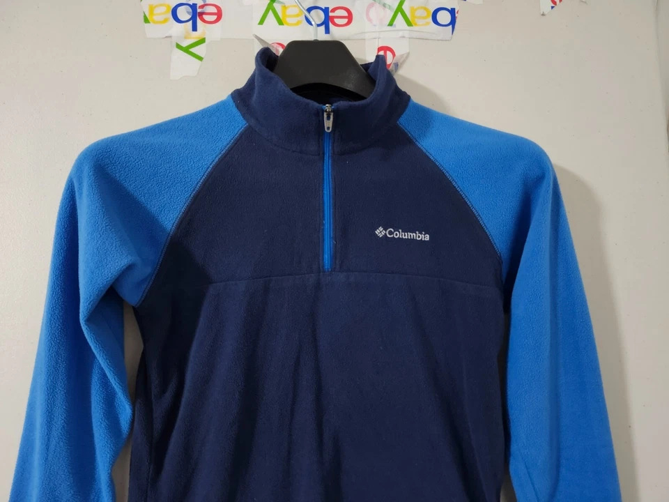 Columbia Sudadera Niños M Glacial 1/4 Cremallera Pullover Polar Bloques de Color Exterior Foto 3 de 4