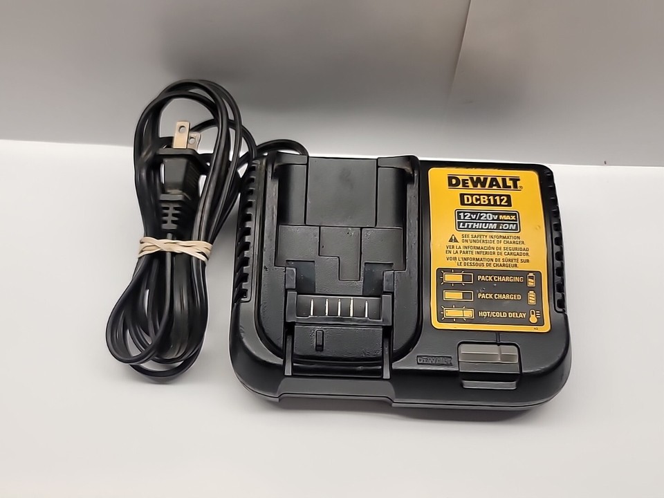 USED *DEWALT DCB112 Battery Charger Black 12V 20V Max 682440191410