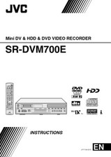 JVC SR-DVM700EU Mini DV  DVD Recorder Owners Instruction Manual Reprint