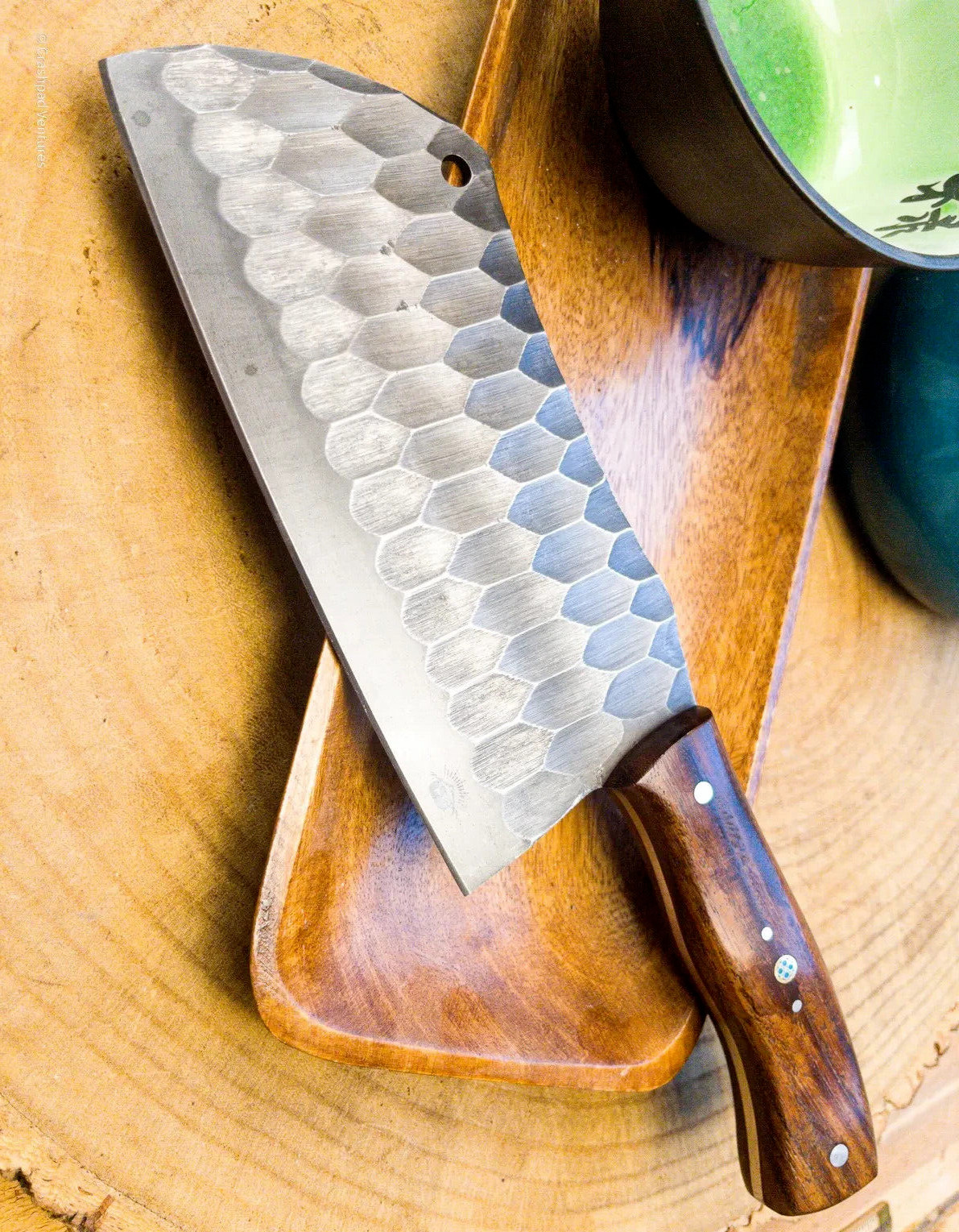 CUSTOM MADE FORGED CARBON STEEL CLEAVER MEAT CHOPPER BUTCHER KNIFE 1806