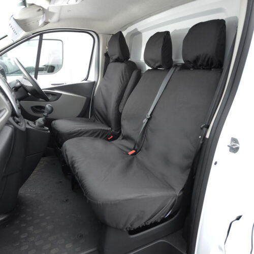 VAUXHALL OPEL VIVARO STANDARD VAN TAILORED FRONT SEAT COVERS (2014-2019) 296 - Picture 7 of 12