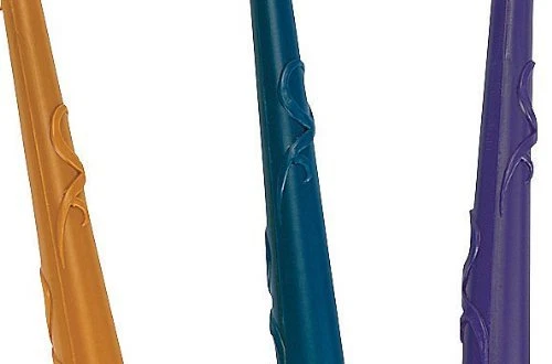 Pack de 4 - Varitas mágicas mágicas de plástico Halloween Harry Potter Party Bags Foto 2 de 2