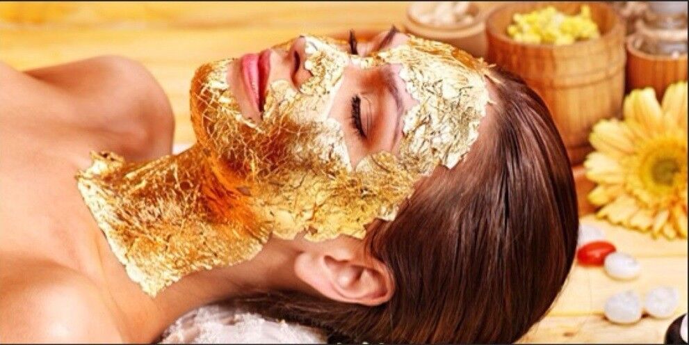Real Gold Ultra-Cheap Deals Foil Mask Sheet 24K Lif Facial Scrub Tulsa Mall Aging Anti Luxury