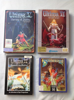 Ultima  IV V VI Ultima 4 5 6 Origin game bundle commodore Amiga 1000 500 CDTV