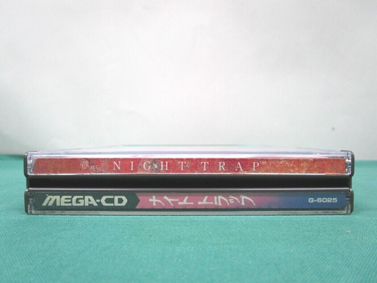 Mega CD -- Night Trap -- spine card & leaflet. Sega Genesis. JAPAN