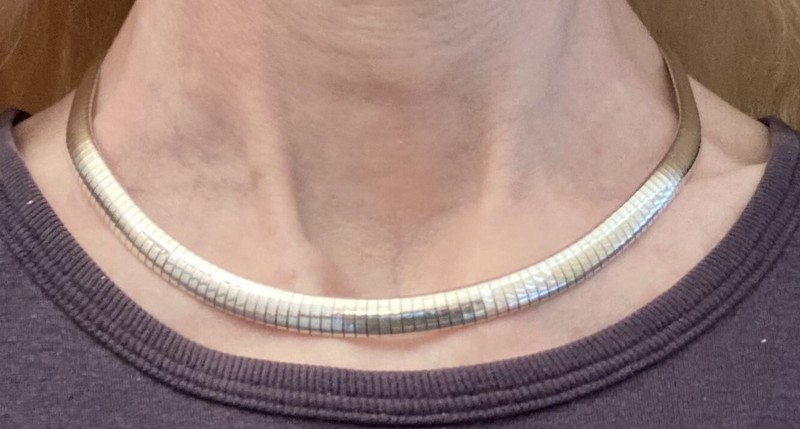 Thick, Flexible, Sterling Silver .925, Snake necklace, 16”