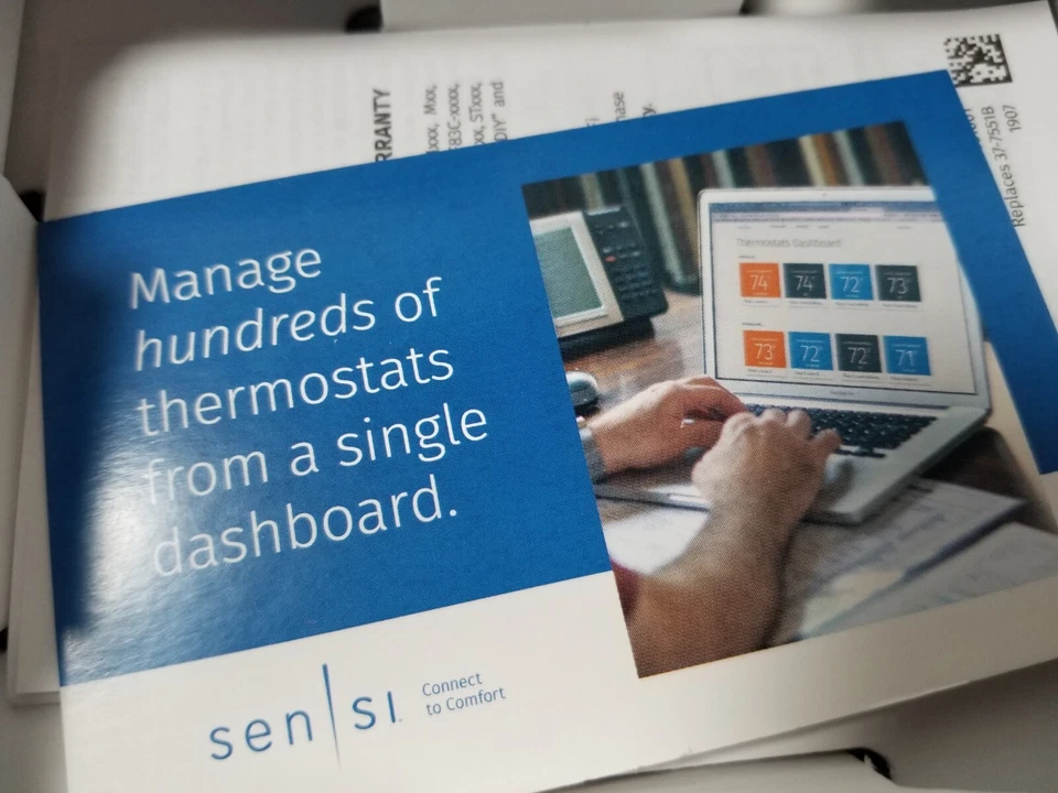 Sensi Touch Wi-Fi Smart Thermostat with Touchscreen Color Display-New Open Box - Image 4 of 4