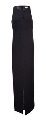Calvin Klein Women's Keyhole Crepe Gown (6, Black)