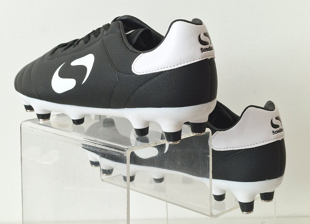 SONDICO KIDS Strike SG Soft Ground Football Boots JUNIOR BLACK UK 3 EU 35.5 NEW image 7