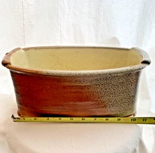 Handcrafted Large Deep Heavy Stoneware Baking Dish