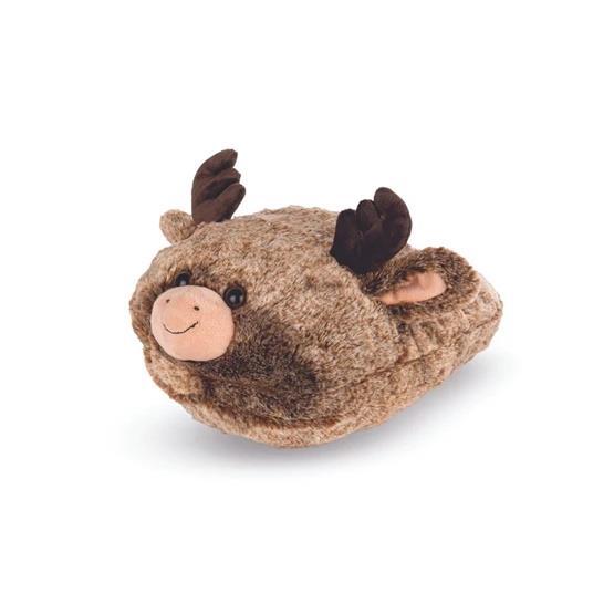 Plush Reindeer Foot Warmer Kids/Adults Animal Slipper Cuddly Cushion One Size