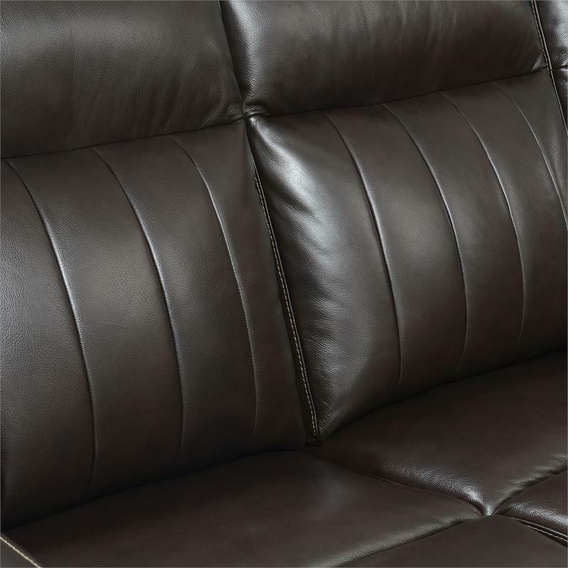 Coachella Brown Leather Power Recliner Loveseat eBay
