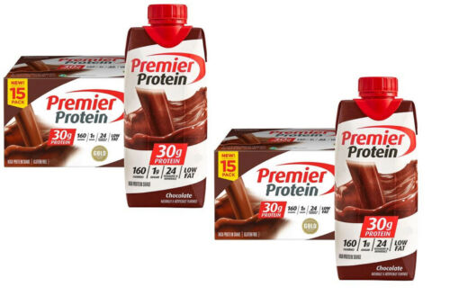 Premier Protein High Protein Shake, 15 pk, Choose a flavor, Pack of 2