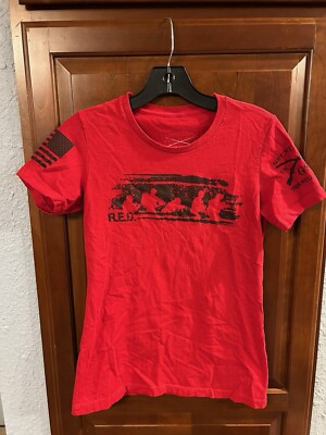 Grunt Style R.E.D. Remember Everyone Deployed T-Shirt Women s Medium Red