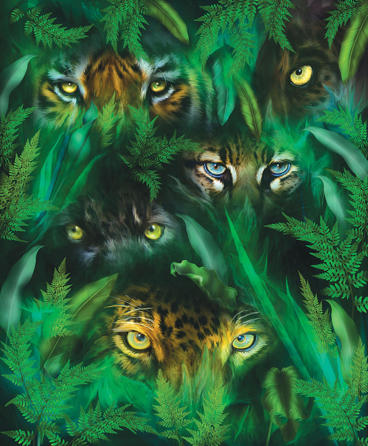 Puzzle Yeux De La Jungle SunsOut 1000 pièces cadeau idéal anniversaire et loisirs