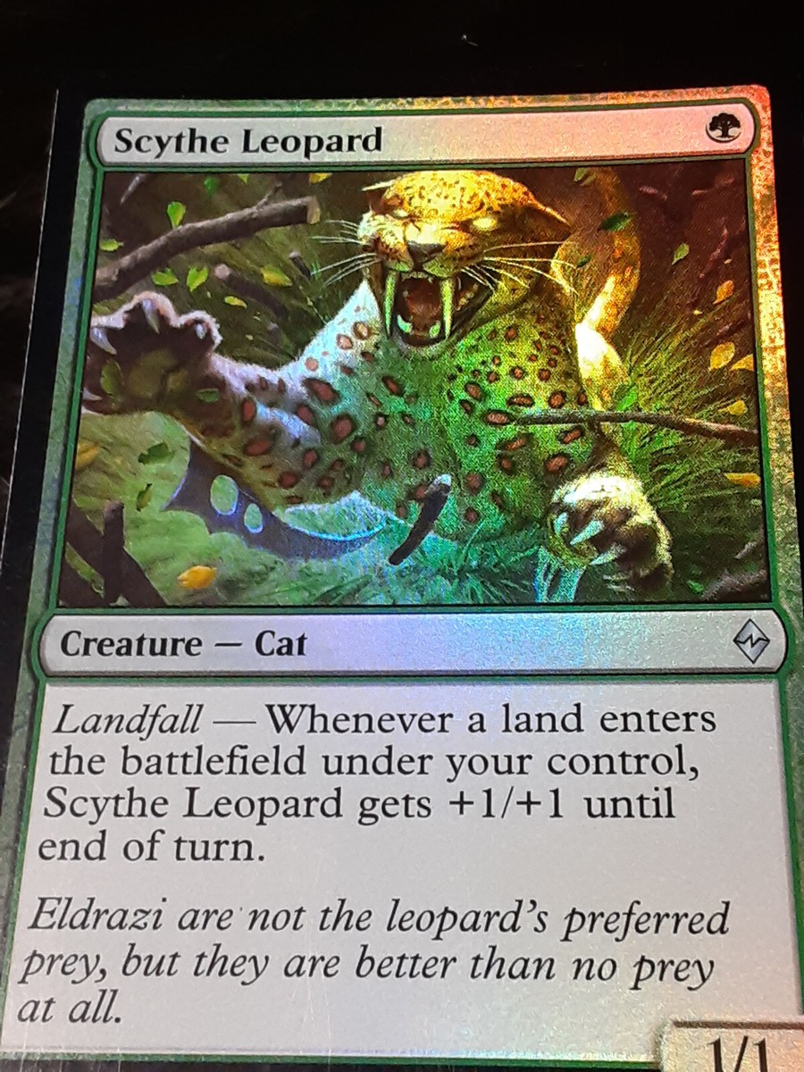 Scythe Leopard FOIL , Battle for Zendikar , Near Mint, MTG, FREE