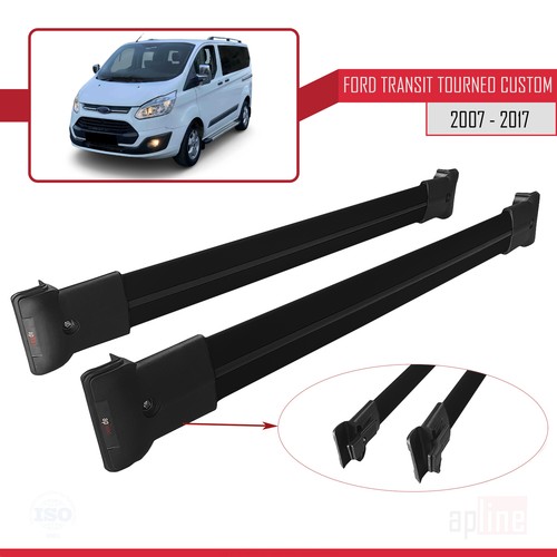 Pour Ford Transit Tourneo - Custom 2007-2017 Barres de Toit Railing Porte-Bag... - Foto 4 di 8