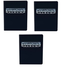 (3) Ultra Pro 4 Pocket Trading Card Album Binder (Black) 10 Page Sports / Gaming