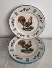 VINTAGE EPOCH (NORITAKE) RED ROOSTER DINNER PLATE(S) 10 5/8" Set Of 4 — photo 1