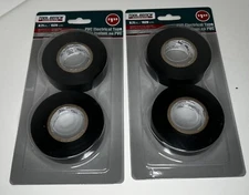 Set of 2 PVC Electrical Tape 2 Rolls 50ft Tool Bench Hardware Black Tape