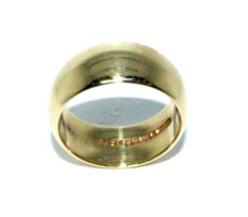 Unisex/Ladies/Gents 9ct yellow gold chunky wedding band ring UK size O 1/2