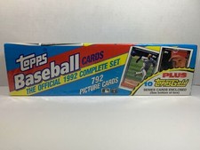 1992 Topps Complete Set-792 Baseball Trading Cards-New Sealed