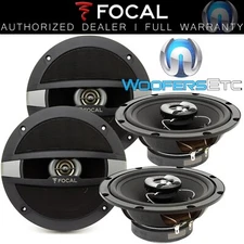 2 PAIRS FOCAL AUDITOR R-165C 6.5" COAXIALS CAR SPEAKERS BUILT IN TWEETERS NEW