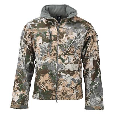 MIL-TEC army softshell tactical jacket fleece waterproof hooded WASP Camouflage
