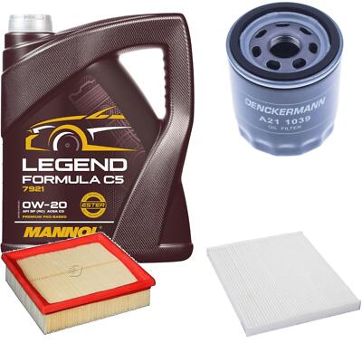 Inspektionspaket MANNOL 0W-20 Legend Formula C5 5L für Opel Corsa E 1.0
