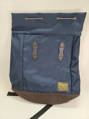 Brand new w tags FILSON backpack daypack bag nylon navy blue travel sack 
