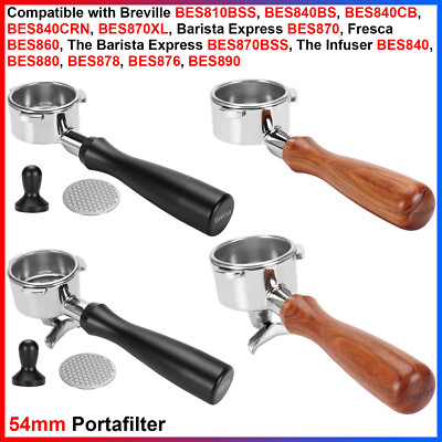 For Breville BES810BSS, Barista Express BES870, Infuser BES840, 54mm Portafilter