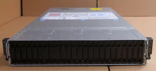 Dell PowerEdge C6400 24x 2.5" SAS/SATA HDD Bay 2U 4-Node Server Chassis + 2x PSU