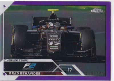 Topps 2023 Chrome Formula 1 Nr. 141 Brad Benavides Purple Refractor 80/399