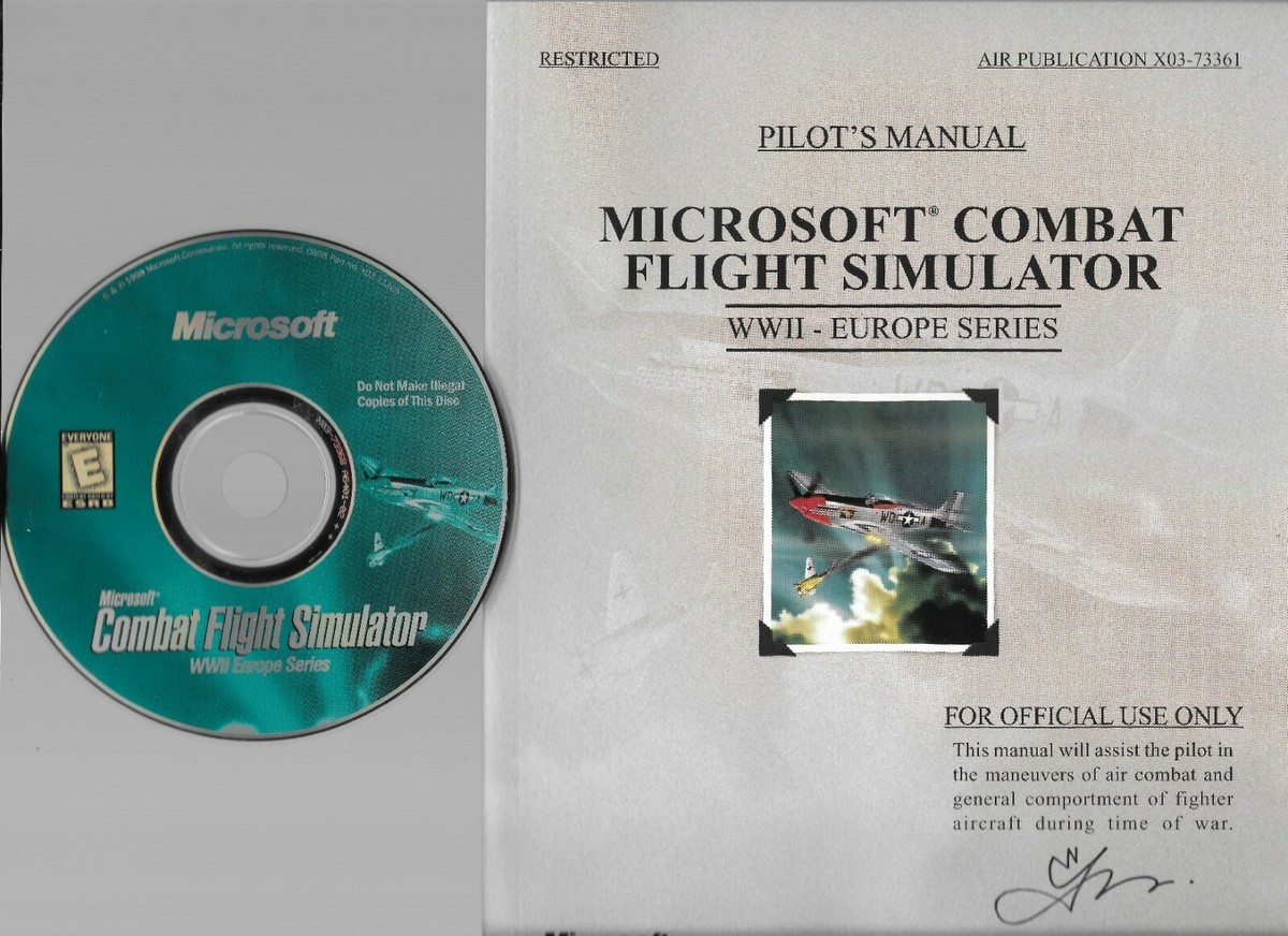 PCゲーム98/95 Microsoft コンバット フライト シュミレータ