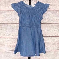 Crewcuts Chambray Blue Dress Size 4