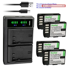 Kastar Battery LTD2 USB Charger for Panasonic DMW-BLF19 BLF19E & Lumix DMC-GH4A