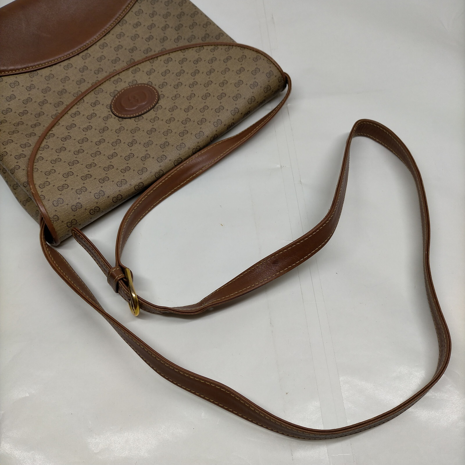 Vintage Gucci Crossbody bag Brown PVC 1166703 eBay