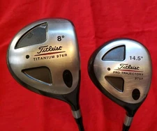 Titleist 976R 8 Driver And Pro Trajectory 975F 14.5 Wood Set Stiff Graphite RH 