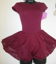 MOTIONWEAR 4354 Cap Sleeve Dance Skirted Leotard fullly frontlined ch/ladies szs