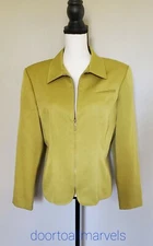 Maren Sportsy Blazer Fitted Jacket Full Zip Women sz 14 Vintage USA
