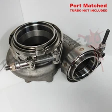 V-BAND INLET/OUTLET FLANGE + CLAMP SET FOR PRECISION PTE TURBOS 304 STAINLESS