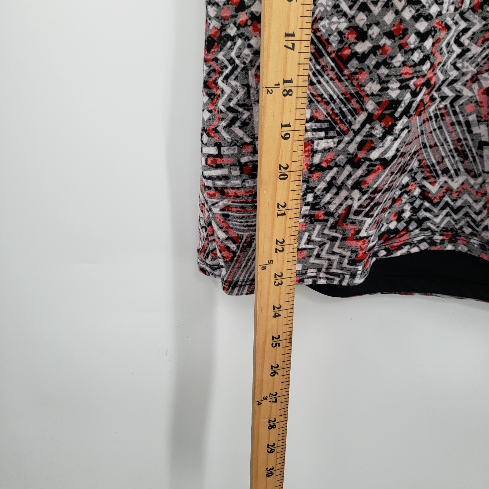 Ruby Rd. Large Geometric Print Knit Top Womens Be… - image 8