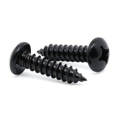 #8 x 1/2'' Phillips Pan Head Self Tapping Screws Sheet Metal Wood Screws Black...